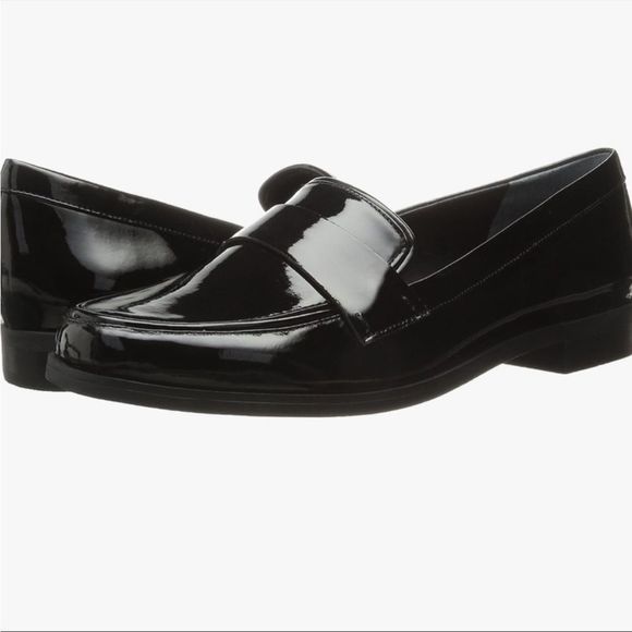 Franco Sarto Shoes - Franco Sarto Women's Valera Slip-On Loafer 8.5 black patent leather shiny